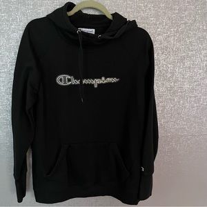 Championship black hoodie size L